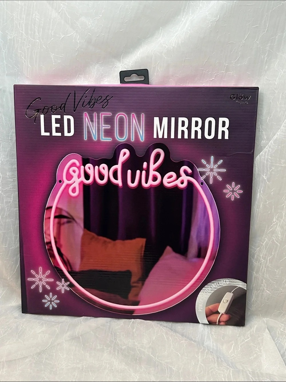 Good Vibes LED Neon Mirror - Pink